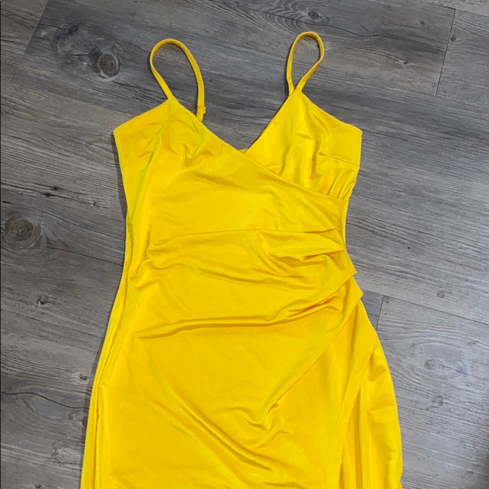 Yellow formal dress